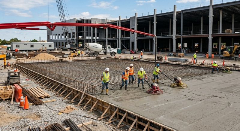 Commercial Slab Installation in Largo, FL