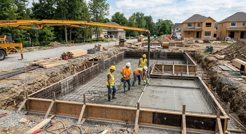 Concrete Foundation Installation project example